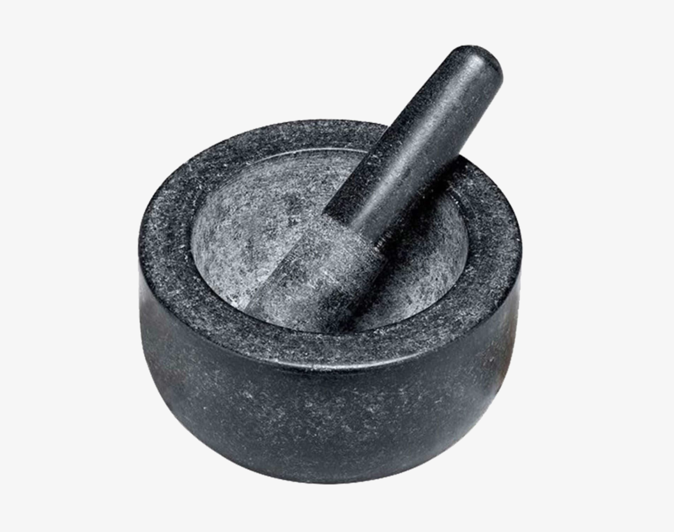 Avanti Low Profile Mortar and Pestle 20cm Black